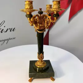 Hermitage jade candelabra for 4 candles